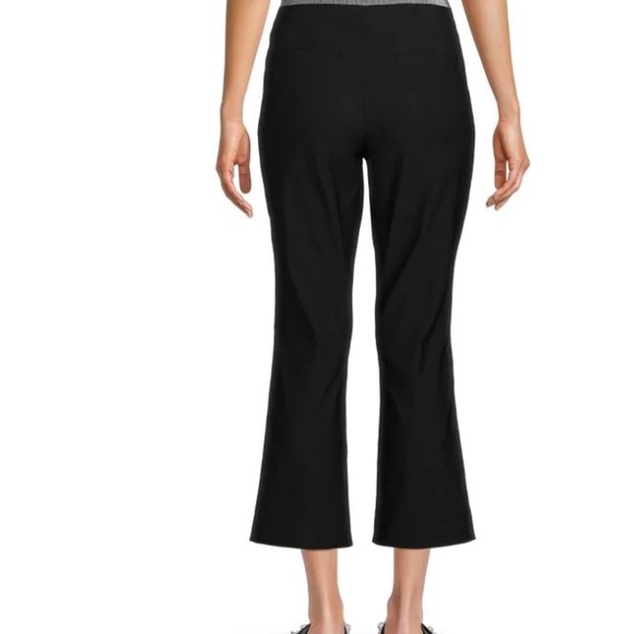 Nanette Lepore Espresso pull-up Slit cuff cropped pants - Picture 2 of 2